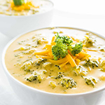 Broccolini and Cheese Soup - arianascuisineofmarin.com