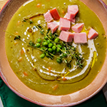 GREEN SPLIT PEA & SMOKED HAM SOUP - Ariana's Cuisine of Marin