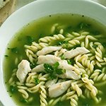 SEASONAL GREENS CHICKEN NOODLE SOUP - arianascuisineofmarin.com - Photo: canva.com AI
